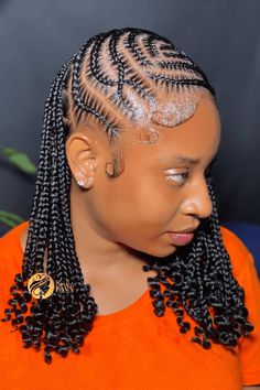 braid hairstyles, hairstyles, hair inspiration Hairstyles Cornrows Braids, Afro And Braids Hairstyle, Feed In Box Braids Hairstyles, Canerow Back Braids Hairstyles, Cornrow Braids With Curls, Trending Cornrows Hairstyles, Free Style Braids, Styles For Black Women Braids, New Trending Braids Hairstyles