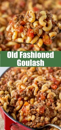 Classic American Goulash - A nostalgic dish reminiscent of childhood, perfect for bringing the family together for a cozy meal any night of the week. Easy American Goulash, Best Goulash, Best Goulash Recipes, Easy Goulash, Easy Goulash Recipes, Old Fashioned Goulash, American Goulash, Goulash Recipe, Balkan Food