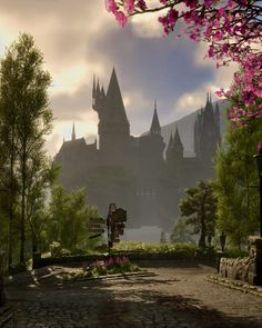 #visuals #aesthetics #spring #hogwartscastle Potter Fanart, Cozy Games, Hogwarts Castle, Harry Potter Fan Art, Spring Aesthetic, Harry Potter World