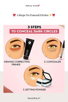 Concealer Color Corrector, Concealing Dark Circles, Quick Makeup Routine, Conceal Dark Circles, Best Drugstore Concealer, Concealer Tricks, Concealer Color, Makeup Flawless, Drugstore Concealer