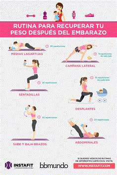 a woman doing yoga poses with the instructions for her to do it in spanish and english