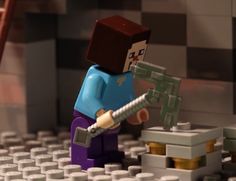 LEGO® Minecraft - "The Cave" Stop Motion Minecraft Tips, The Cave, The Spider