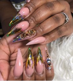 Stilleto Nails Designs, Stiletto Nail Art, Stiletto Nails Designs, Glam Nails, Hot Nails, My Nails