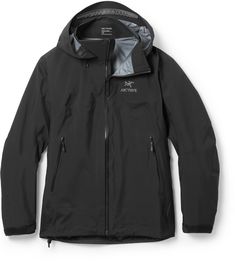 This lightweight Arc'teryx jacket is a durable choice for alpine outings. Waterproof/breathable 3-layer fabric and a helmet-compatible hood shrug off rain. Pit zips vent heat when you're on the move. Women Snowboarding, Arcteryx Women, Arcteryx Jacket, Black Rain Jacket, Rain Jacket Women, Gifts For Campers, December 2024, Rei Co-op, Shirt Jacket