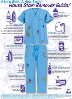 6 Scrub Stain Removal Tips and Tricks Nursing Anatomy, Guide Infographic, Vet Scrubs, Radiologic Technologist, Nursing Life, Uniform Advantage, Scrub Life, Phlebotomy, Nursing Tips