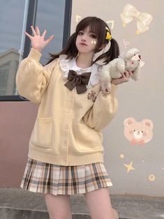 Cute Kawaii Outfits, Kawaii Outfit Ideas, V Model, 일본 패션, Kawaii Fashion Outfits, Japanese Outfits, Kawaii Girl, Kawaii Clothes, Korean Outfits