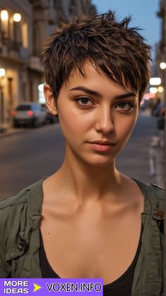 Pretty Short Hair, Dark Pixie, Spiky Hairstyles, Pixie Bob Haircut, Blonde Hairstyles, Natural Gray Hair, Messy Short Hair