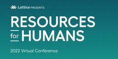 the words resources for humans are shown in white on a teal background with an image of