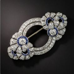 ad eBay - Find many great new & used options and get the best deals for 3 Ctw Round Cut Lab Created Blue Sapphire Wedding Brooch Pin 14K White Gold Over at the best online prices at eBay! Free shipping for many products! Art Deco Jewelry Rings, Bijoux Art Deco, Bijoux Art Nouveau, Art Deco Brooch, Trendy Glasses, Wedding Brooch, Diamond Brooch, French Art Deco, Celtic Jewelry