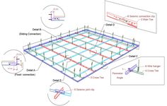 an image of a floor plan for a house with different types of framing and construction details