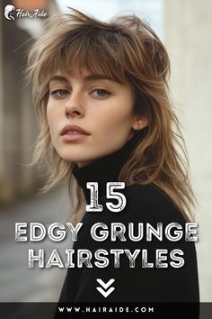 Unleash your wild side with grunge hairstyles that let you embrace your unique style. Rock And Roll Hairstyles For Women, Gen Z Hairstyles, Hair Barrettes Hairstyles, Rock And Roll Hairstyles, Shoulder Length Styles, Hairstyles Balayage, Styles With Bangs