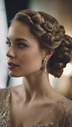 25+ Updo Hairstyles For Prom Long Hair » Hairstylester Gatsby Wedding Hairstyles, Updos For Long Hair Vintage, Victorian Hairstyles Updo, 1920s Long Hairstyles, Hairstyles For Prom Long Hair, 20s Hairstyles For Long Hair, 1920s Hair Long, 1920 Hairstyles For Long Hair, Gatsby Hairstyles For Long Hair