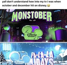 two pictures with the same caption for each character in disney's animated movie