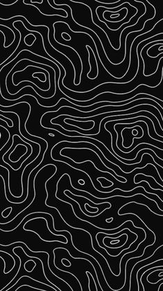 an abstract black and white background with wavy lines in the shape of mountains or hills