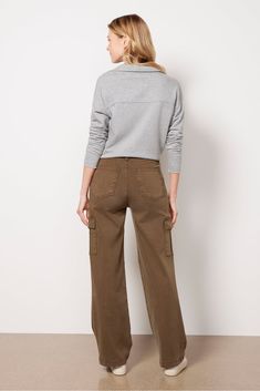 The Miller Wide Leg Pant by Kut from the Kloth will be a wardrobe staple this season. Crafted in a comfortable lyocell blend, these pants feature a full-length inseam, high-rise waist, cargo side pockets, and a relaxed silhouette. | KUT FROM THE KLOTH Women's Miller Wide Leg Pants, Size 4, Green Fall Wide Leg Cargo Pants, Fall Wide Leg Pants With Cargo Pockets, Fall Utility Wide Leg Pants With Relaxed Fit, Relaxed Fit Wide Leg Cargo Jeans For Autumn, Relaxed Fit Wide Leg Cargo Jeans For Fall, Fall Relaxed Fit Wide Leg Cargo Jeans, Wide Leg Utility Bottoms For Fall, Fall Khaki Straight Cargo Pants, Fall Utility Wide-leg Jeans