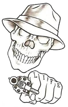 Easy Tattoo Drawings, Beginners Tattoo, Easy Skull Drawings, Easy Tattoo, Beginner Tattoos, Cool Tattoo Drawings, Skeleton Drawings, Kunst Tattoos, Tattoo Zeichnungen