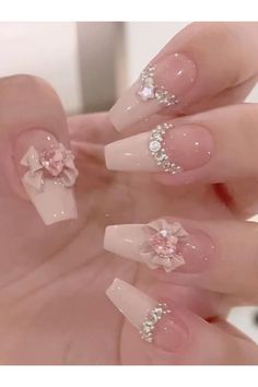 Nails Korean, Korean Nail Art, Quartz Nail, Korean Nails, Nails Almond