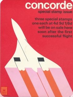 an advertisement for the concorde special stamp issue