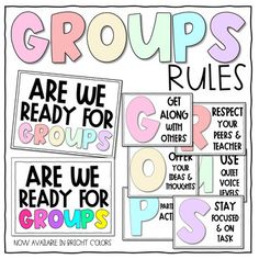 group rules are used to help students learn how to use groups