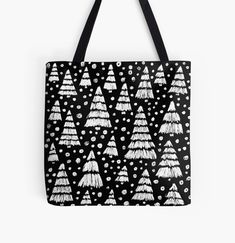 Get my art printed on awesome products. Support me at Redbubble #RBandME: https://www.redbubble.com/i/tote-bag/Christmas-Tree-Farm-by-AubrieBea/166922248.A9G4R?asc=u