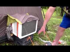 My favorite tent air conditioner helped me stay cool in those scorching hot summer days. Read all my research to find out how I made my decision. Camping Air Conditioner, Tent Air Conditioner, Camping Vans, Ingenious Ideas, Outdoor Air Conditioner, Window Ac Unit, Travel Camper, Tent Living, Diy Tent