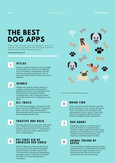 the best dog apps for dogs and their owners info sheet with instructions on how to use them