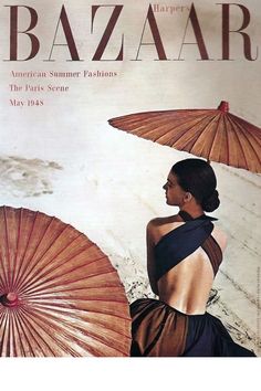 a woman with two umbrellas on the cover of harper's harper harper magazine