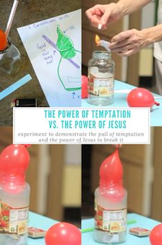 the power of temptation vs the power of jesus experiment to demonstrate the fruit of temptations