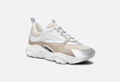 DIOR B22 Sneaker - Cream, Beige and White $230 Dior B22, Dior Cream, Cream Beige, Retro Inspired, White Sneaker