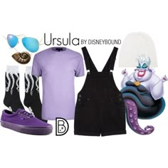 Ursula Vans Disney, Disney Characters Costumes, Disney Themed Outfits, Cute Disney Outfits, Disney Bounds, Character Costume