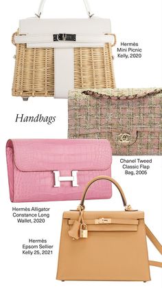 handbags, hermes, hermes kelly, hermes birkin, chanel handbag, luxury handbags, pink wallet, tan handbag, tweed handbag Ratajkowski Style, Classy Vibes, Period Fashion, Emily Ratajkowski Style, Princess Gifts, Cute Couple Gifts, Chanel Tweed, Classic Flap Bag, Hand Accessories