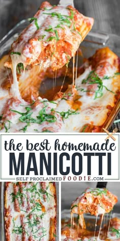 the best homemade manicotti pizza recipe is so easy to make and it's super cheesy