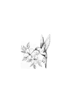 Hummingbird With Flowers Tattoo Design, Simple Humming Bird Tattoos For Women, Hummingbird Tattoo Designs For Women, Hummingbird Tattoo Ribs, Hummingbird With Flowers Tattoo, Hummingbird Rib Tattoo, Hummingbird And Flower Tattoo, Hummingbird Tattoo With Flowers