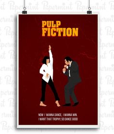 Poster minimalista a todo color. 23€. Pulp Fiction. Paint Clothes, Collages Art, Illustrator Inspiration, Cinema Art, Reservoir Dogs, Movie Poster Wall, Minimal Poster, Uma Thurman, Pulp Art