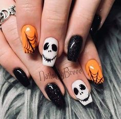 Holloween Nails, Halloween Nails Easy, Halloween Acrylic Nails, Cute Halloween Nails, Short Nail, Alternative Style, Disney Nails, Halloween Nail Designs, Halloween Nail