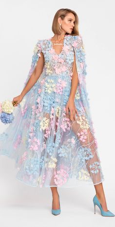 #LightBlue #Pastel #Jadranka #Classy #Floral #Hydrangea #Hortensia #FashionStyle