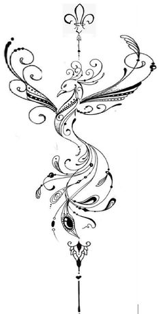 a drawing of a chandelier with swirls and scrolls on the bottom half