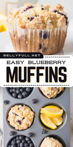 Start Mom's day off right with this Easy Blueberry Muffins recipe! These light and fluffy muffins, bursting with juicy blueberries and topped with a streusel topping, are the perfect addition to your Mother's Day brunch menu. It's the perfect summer breakfast idea that you should try too! Dairy Free Blueberry Muffins, Blueberries Muffins, Gf Muffins, Baked Muffins, Bakery Style Blueberry Muffins, Dairy Free Muffins, Breakfast Baking, Df Recipes, Gluten Free Blueberry Muffins