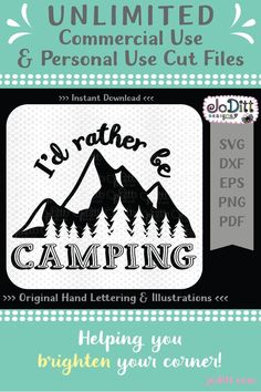 the ultimate guide to creating your own custom camping stickers for t - shirts, sweatshirts and more