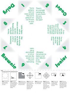 a poster with instructions on how to make an origami