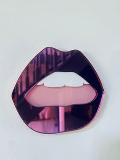 💋Mirror Lips💋 Solid mirror acrylic laser cut lips They look absolutely lush as part of a gallery wall...but also on their own as a real statement piece. 2 sizes available  Mini Lips - this listing! Width - 11cm Height - 9cm £10 And also large Large - £55 Width - 30cm Height - 25.5cm *Attachments not included. We suggest using an extra strong double sided tape to attach to the wall Lips Decor, Lips Mirror, Lips Bathroom Decor, Lips Rug, Pink Kissy Lips Wall Art, Baddie Room, Lips Illustration, Basement Decor, Future Apartment Decor