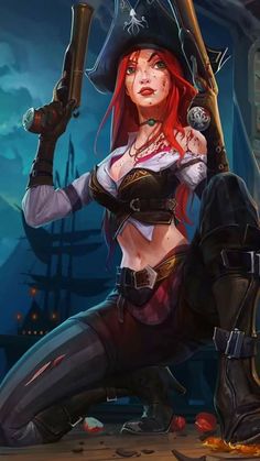 League Of Legends Miss Fortune, Miss Fortune League Of Legends, League Of Legends Wallpaper, Anime Pirate, League Of Legends Poster, Legends Wallpaper, Lol Champions, Miss Fortune