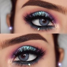 Halo Eye Makeup, Purple Makeup, Mascara Tips, Makeup Hacks, Eye Makeup Tips