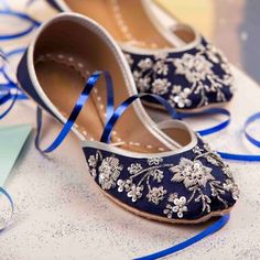 Midnight Blue Handmade Embellished Blue Women Flats Ballet Flats Blue Khussa Juti Ethnic Shoes Blue Bridal Shoes Mojari Indian Juttis - Etsy Indian Shoes Women, Blue Jutti, Jutti Flats, Pakistani Shoes, Indian Sandals, Indian Wedding Shoes, Blue Ballet Flats, Blue Bridal Shoes, Fancy Sandals