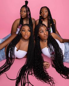 Braids Photoshoot Ideas Black Women, Hair Brand Photoshoot Ideas, Braids Photoshoot, Hoco Photoshoot, Sorority Photoshoot