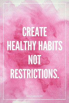 Create healthy habits. Pasti Fit, Healthy Quotes, Healthy Lifestyle Quotes, Motivation Monday, Living Healthy, Lifestyle Quotes, Bachelorette Party Games, Healthy Motivation, Diet Vegetarian