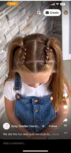 Hair Styles Toddler Girl Easy, Hairstyles For Girls Easy Kid, Four Year Old Hairstyles, Picture Day Kindergarten Hair, Easy Hairstyles For Baby Girl Hair, Long Toddler Hairstyles Girl, Girls Hairdos Easy, Kids Hairdos Easy, Toddler Princess Hairstyles