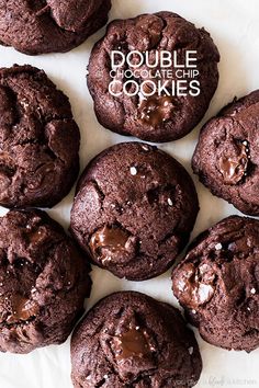 chocolate cookies with sea salt on top