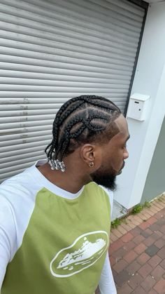 #hair #braids #afrohair #hairstyles #cornrows #corteiz #haircut Men Short Hair Braids Hairstyles, Braids Cornrows Ideas, Cornrows Styles Men, Cornrow Designs Men, Men’s Braided Designs, Cornrows Braids For Black Men, Braids Men Hairstyles