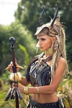 Viking Makeup, Viking Warrior Woman, Halloweenský Makeup, Warrior Costume, Viking Women